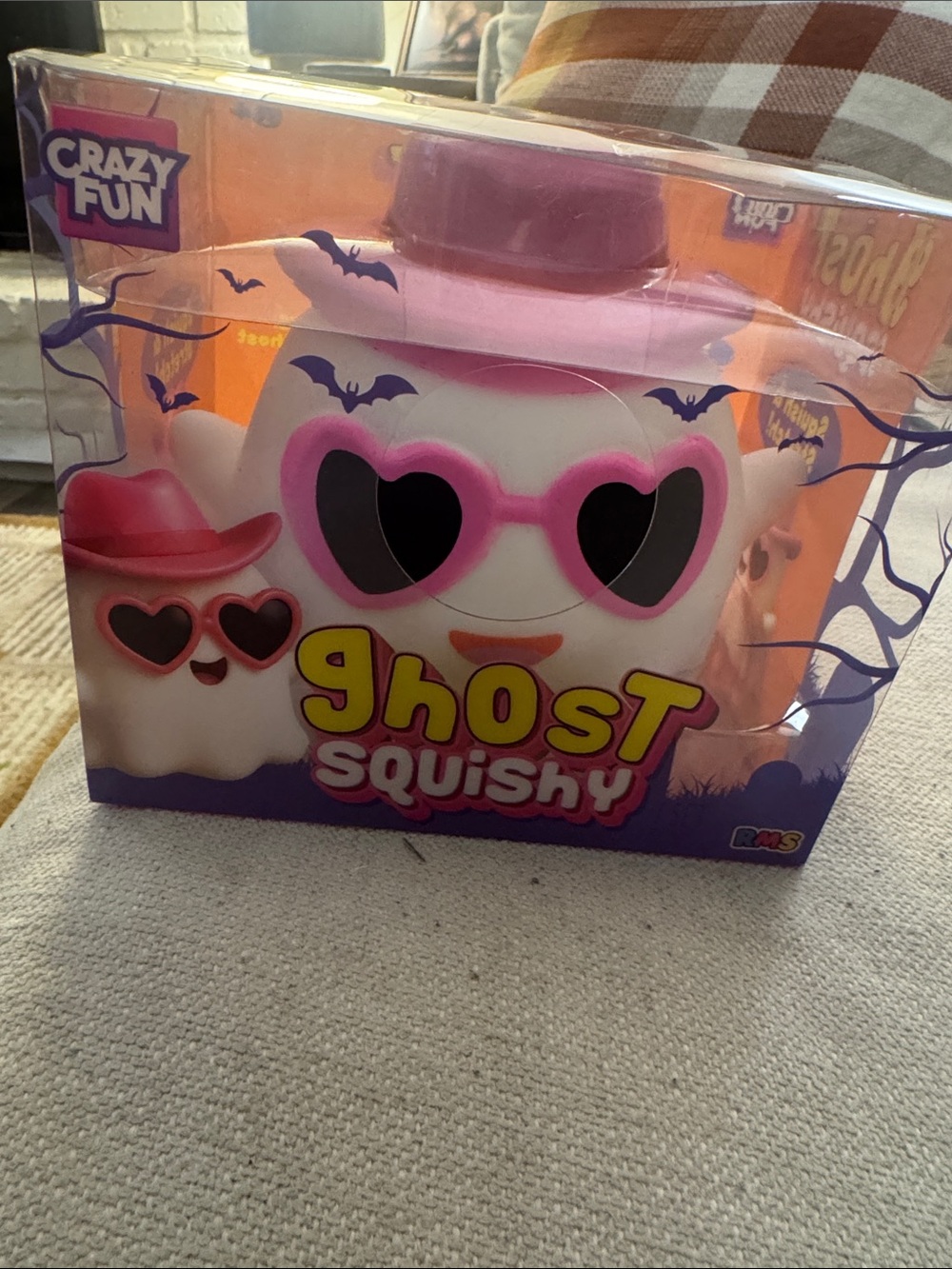 Ghost Squishy  - White & Pink